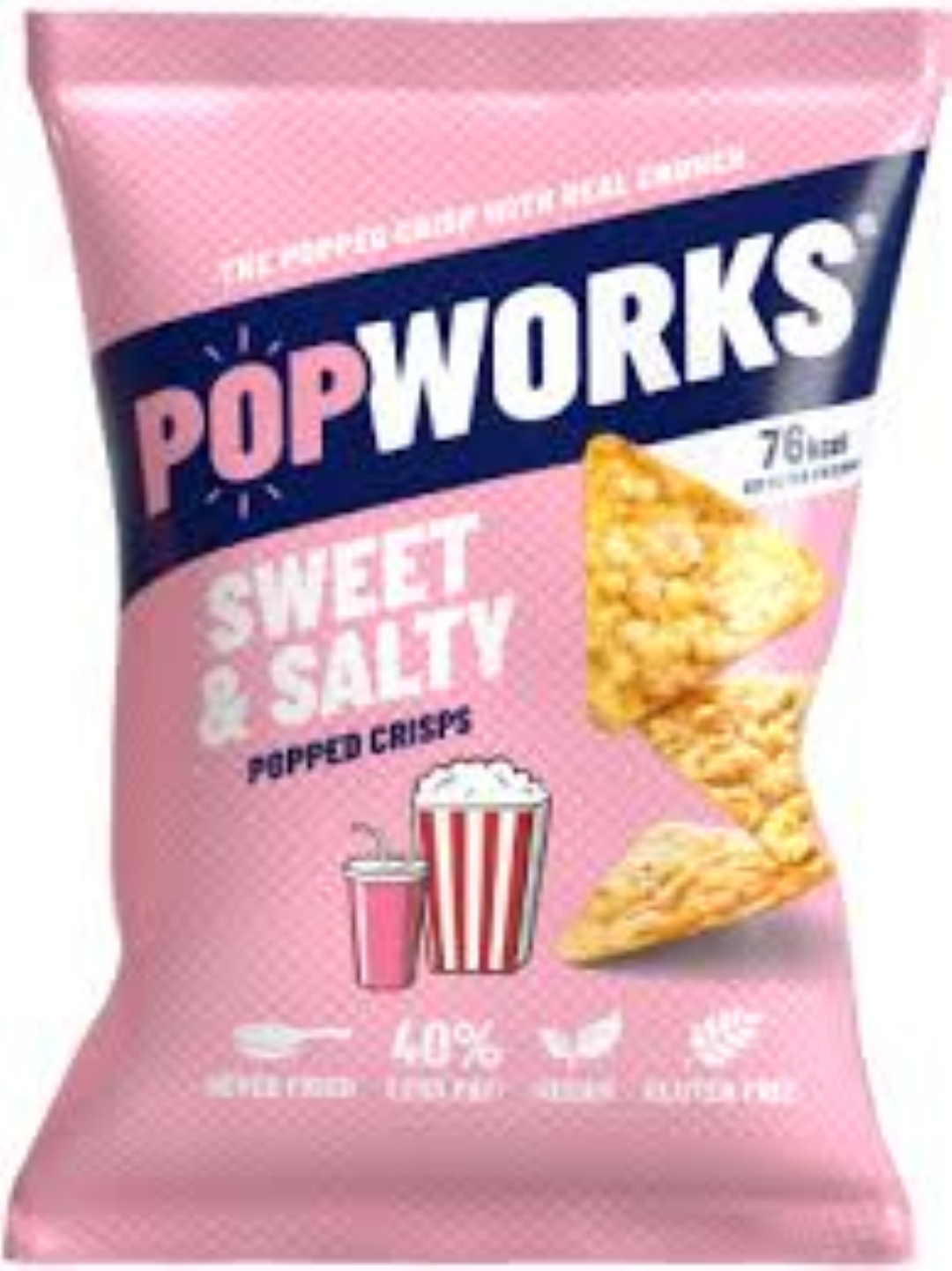 POPWORKS SWEET N SALTY POPPED CRISPS 85G